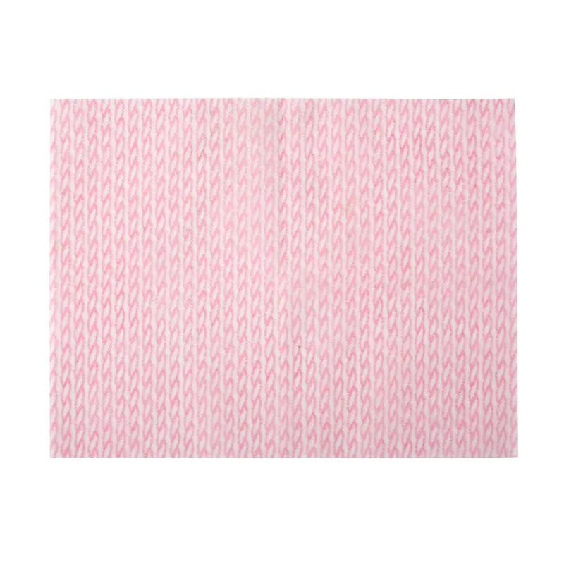 Dixie® R500 Foodservice Towel Medium Duty Rayon Polyester White Pink 1/4 Fold 240 Count/Box