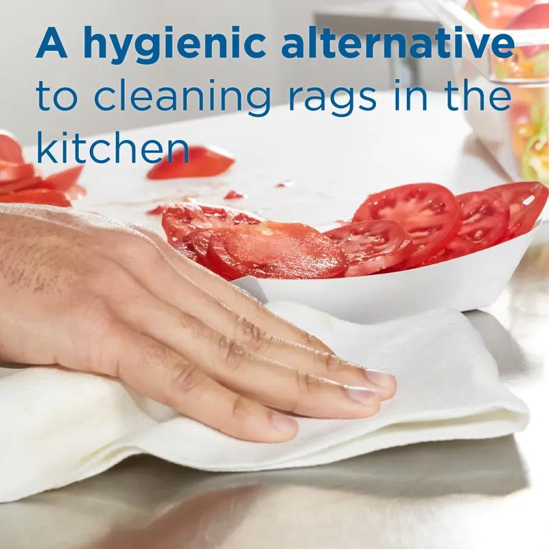 Dixie® Dine-A-Wipe Foodservice Cleaning Wipe 23.5X12 IN Medium Duty 1 PLY White 1/4 Fold 150/Case