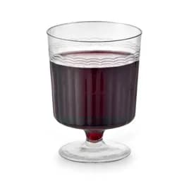Resposables Cup Wine With Stem 8 OZ Plastic Clear 240/Case