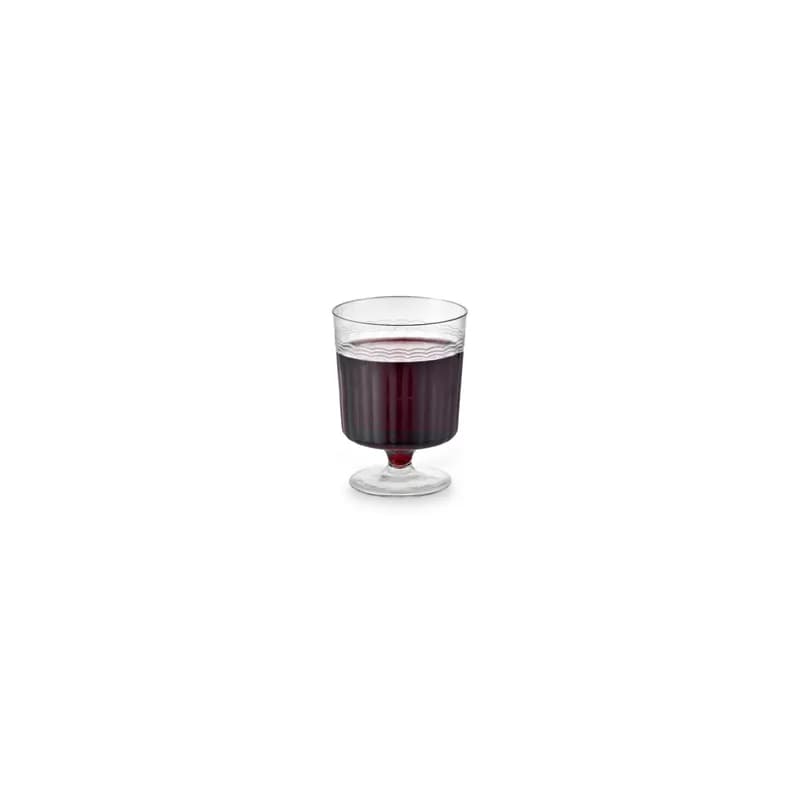 Resposables Cup Wine With Stem 8 OZ Plastic Clear 240/Case