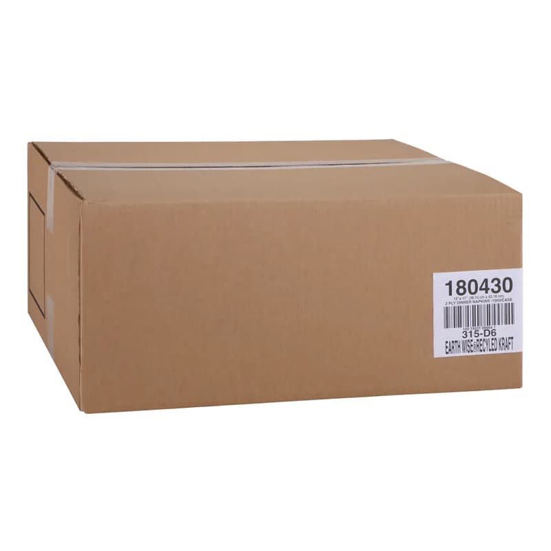 Earth Wise® Dinner Napkins 17X15 IN Kraft Paper 2PLY 1000/Case