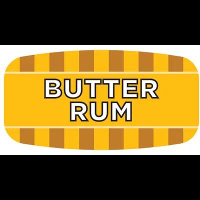 Butter Rum Label Oval 1000/Roll