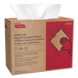 Cascades PRO Tuff-Job® Cleaning Wipe 16.75X9.75 IN Interfold Pop-Up Box High Performance 126 Count/Box 10 Box/Case