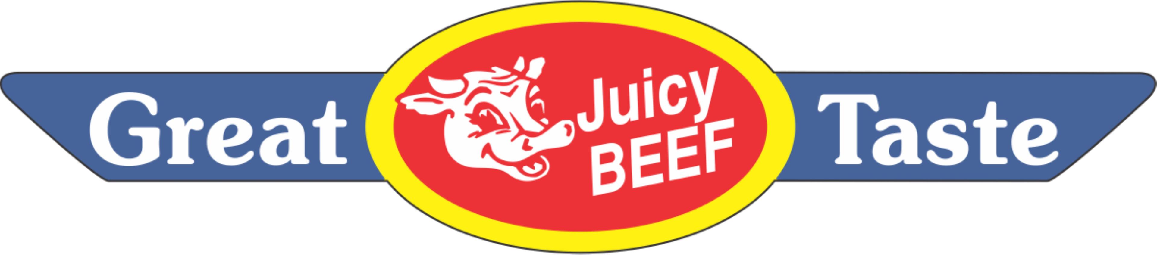 Juicy Beef Great Taste Meat Label 0.875X4 IN Blue Red Yellow Ribbon Strap 500 Count/Roll 15 Rolls/Case 7500 Count/Case
