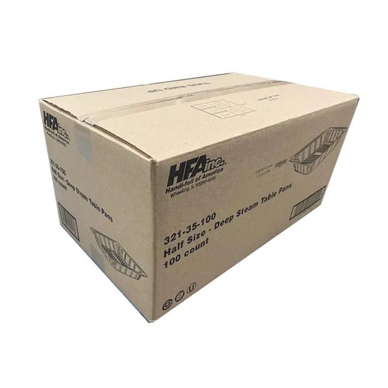 Steam Table Pan 1/2 Size Aluminum Silver Deep 100/Case