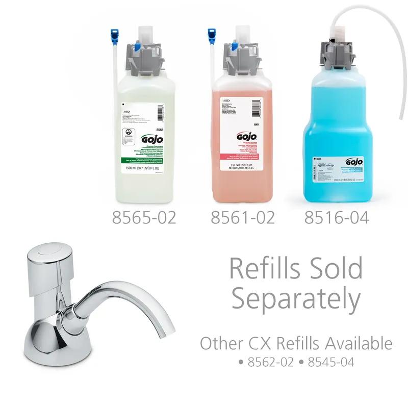 Purell® CX™ Soap Dispenser 11.88X4.5X4.5 IN Chrome Push Style Counter Mount 1/Each