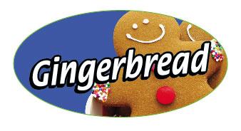Gingerbread Label 1000/Roll