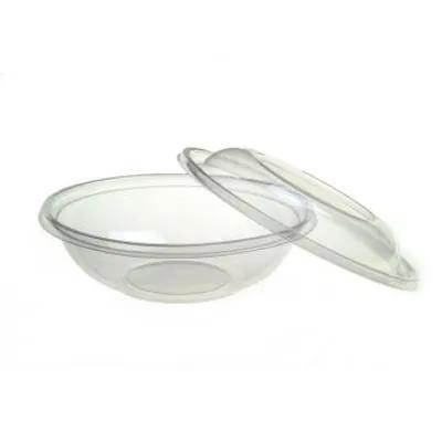 Bowl & Lid Combo With Dome Lid 48 OZ PET Clear Round 50/Case