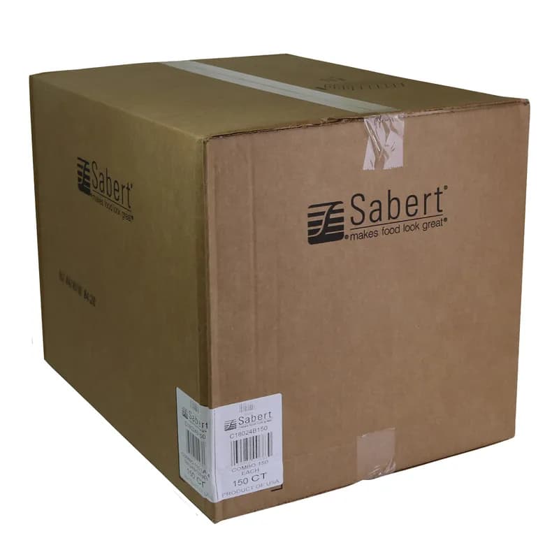 Bowl & Lid Combo With Dome Lid Medium (MED) 24 OZ PET Clear Square 75/Case