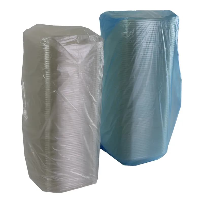 Bowl & Lid Combo With Dome Lid Medium (MED) 24 OZ PET Clear Square 75/Case