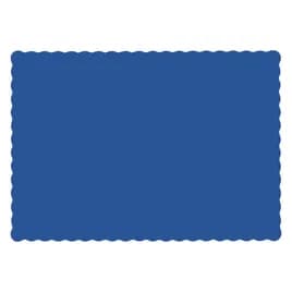 Placemat 14X10 IN Navy Paper Scalloped 1000/Case