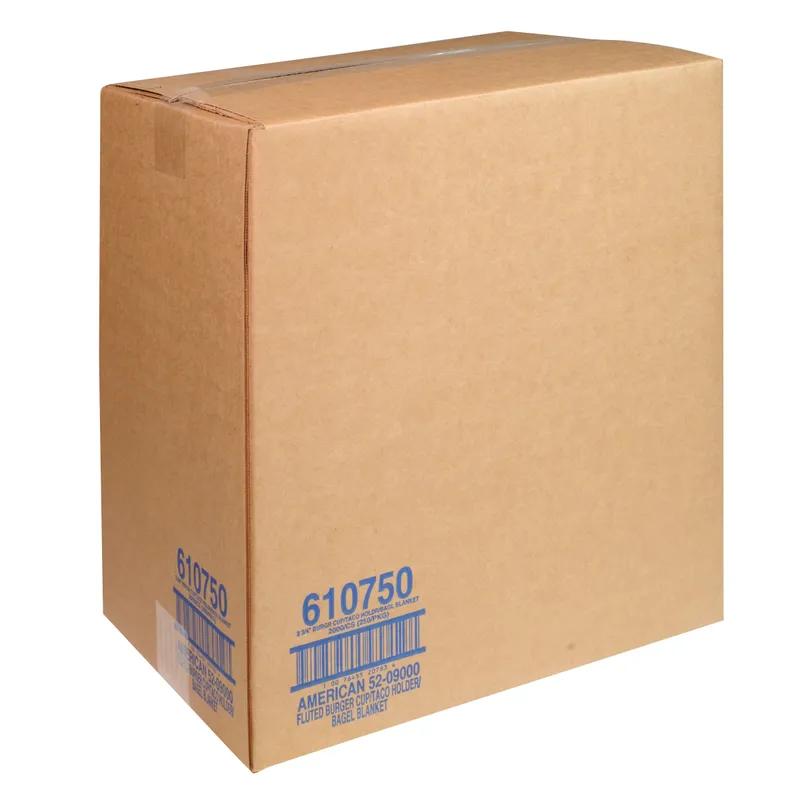 Burger Bagel Taco Blanket Cup Holder 3.75 IN Paper White Fluted 2000/Case