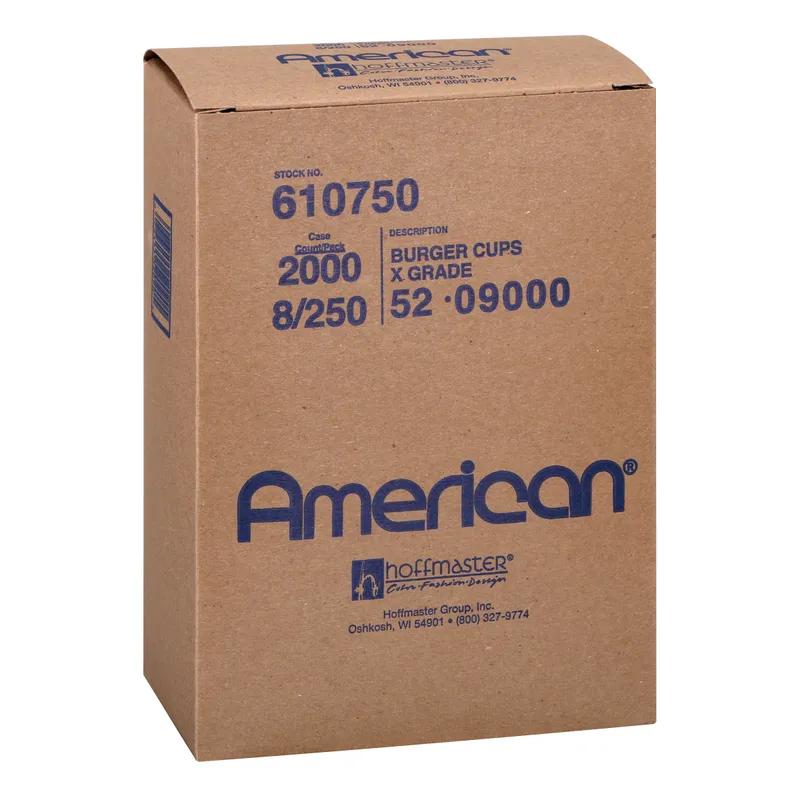 Burger Bagel Taco Blanket Cup Holder 3.75 IN Paper White Fluted 2000/Case