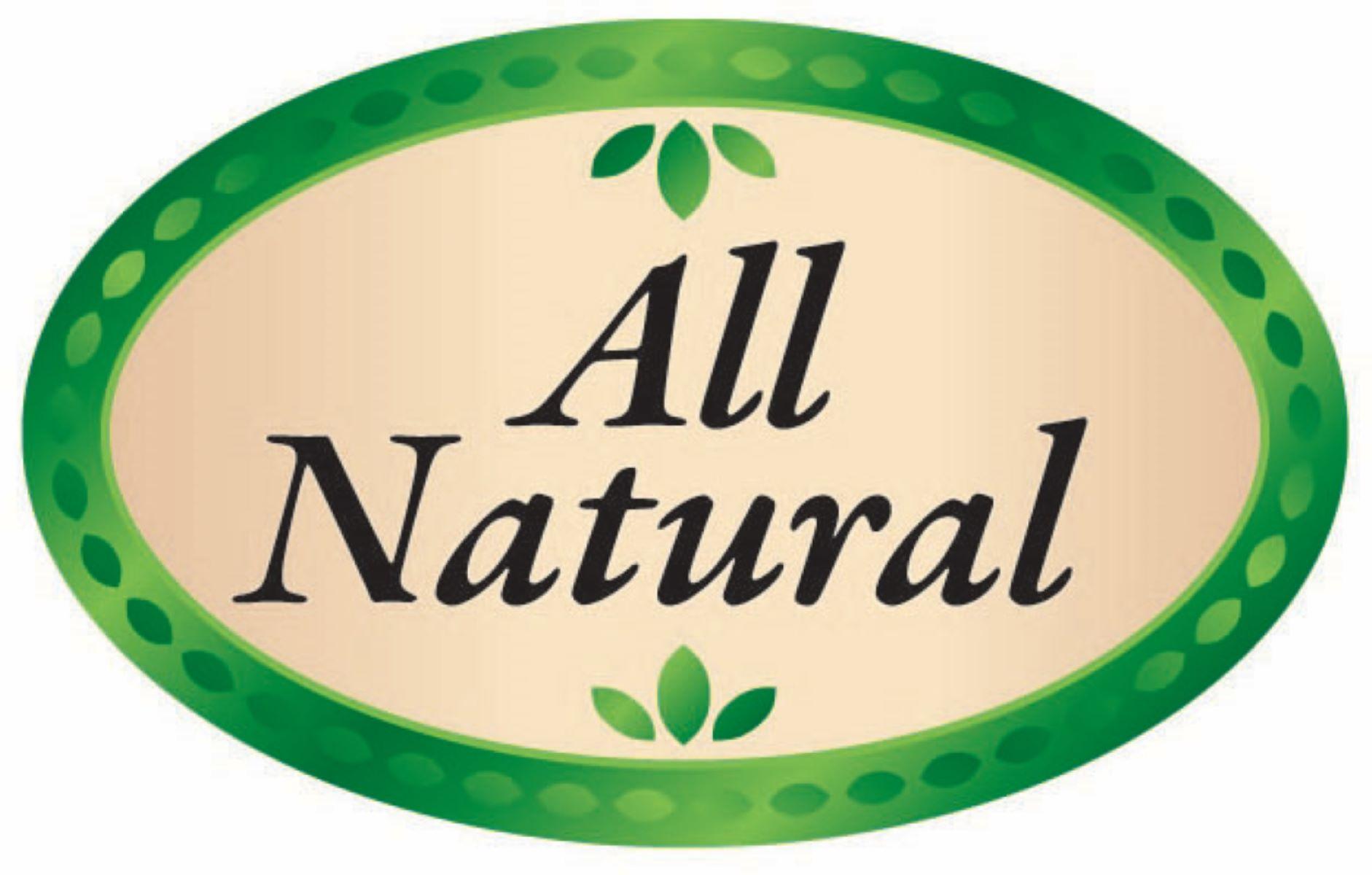 All Natural Bakery Flavor Label 1.25X2 IN Green Oval 4 Color Process 500 Count/Roll 5 Rolls/Sleeve