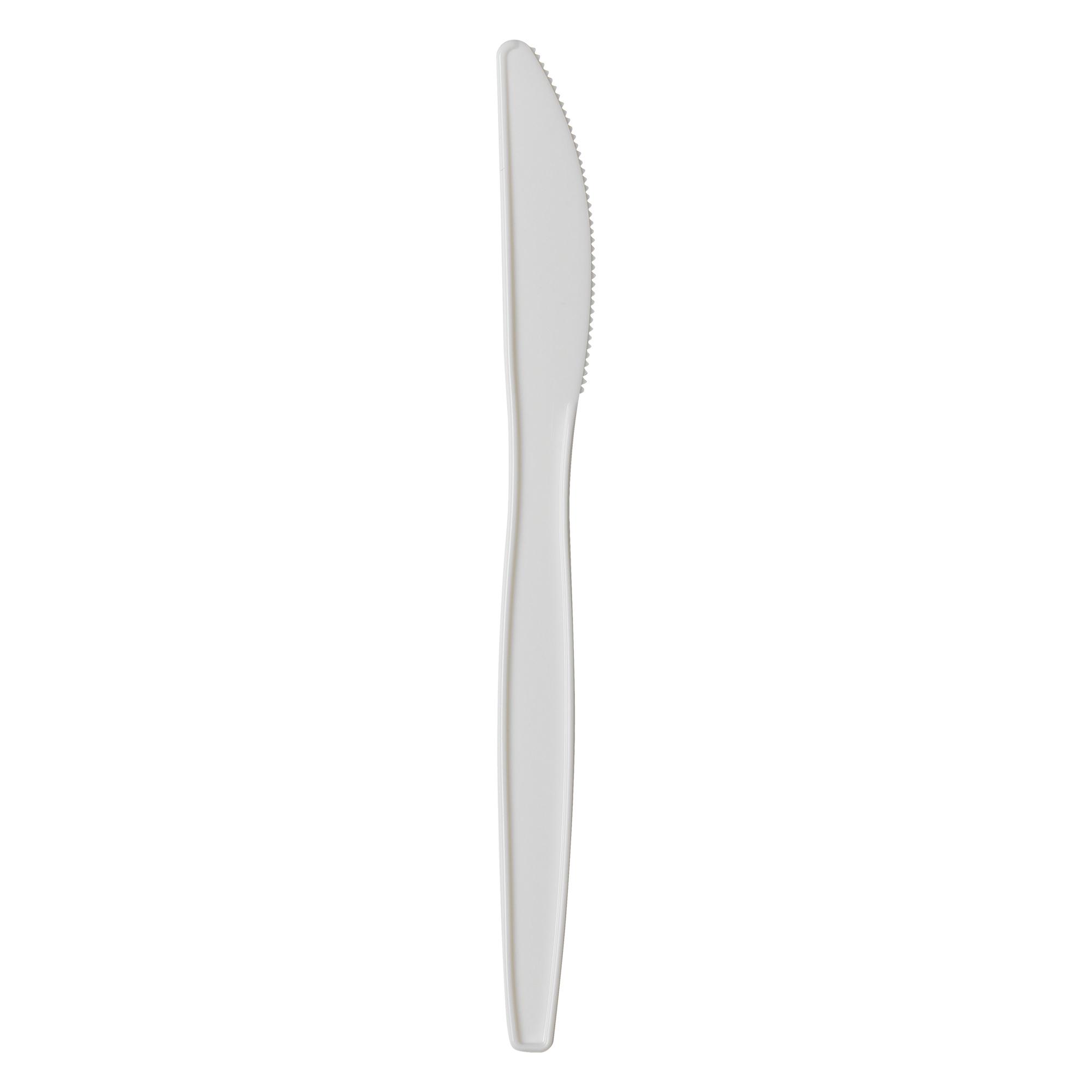 Dixie® Knife PP White Medium Weight 1000/Case