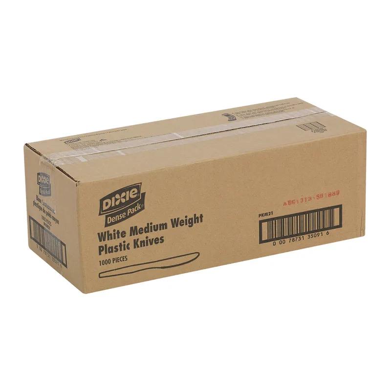 Dixie® Knife PP White Medium Weight 1000/Case