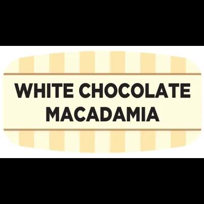 White Chocolate Macadamia Label Oval 1000/Roll