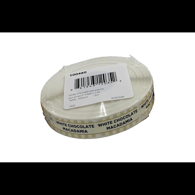 White Chocolate Macadamia Label Oval 1000/Roll