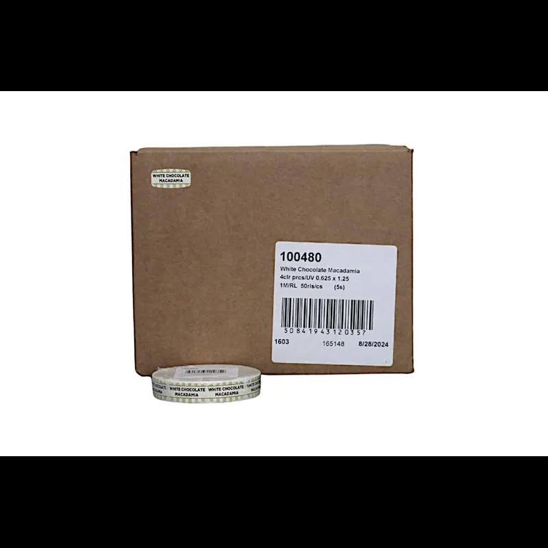 White Chocolate Macadamia Label Oval 1000/Roll