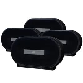 Tork Toilet Paper Dispenser T1 5.5X21.5X13 IN Plastic Black 2-Roll Jumbo (JRT) Twin Spool 1/Each