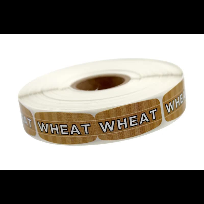Wheat Bakery Flavor Label 0.625X1.25 IN Oval 4 Color Process UV 1000 Count/Roll 50 Rolls/Case 50000 Count/Case