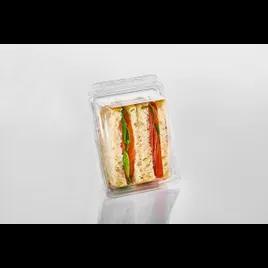 Fresh N' Sealed® Sandwich Wedge Hinged With Flat Lid 5X6X2 IN PET Clear 375/Case