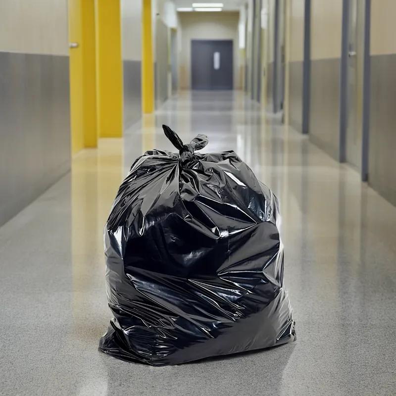 Can Liner 33X39 IN 33 GAL Black LDPE 0.9MIL 200/Case