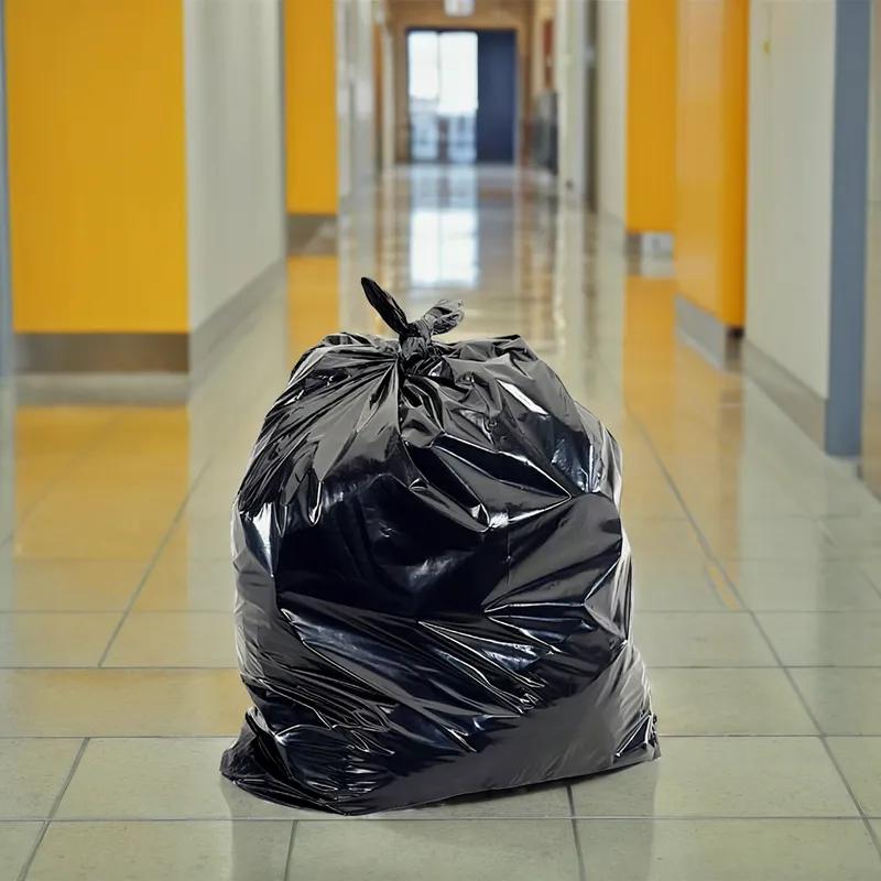 Can Liner 33X39 IN 33 GAL Black LDPE 0.9MIL 200/Case