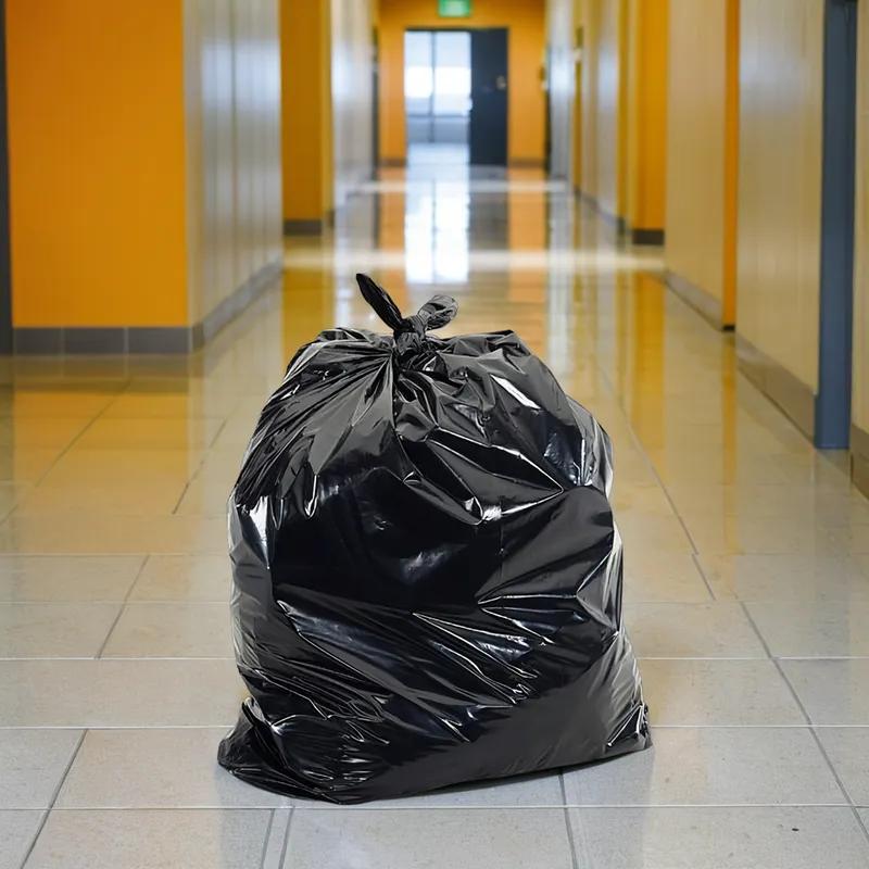 Can Liner 33X39 IN 33 GAL Black LDPE 0.9MIL 200/Case