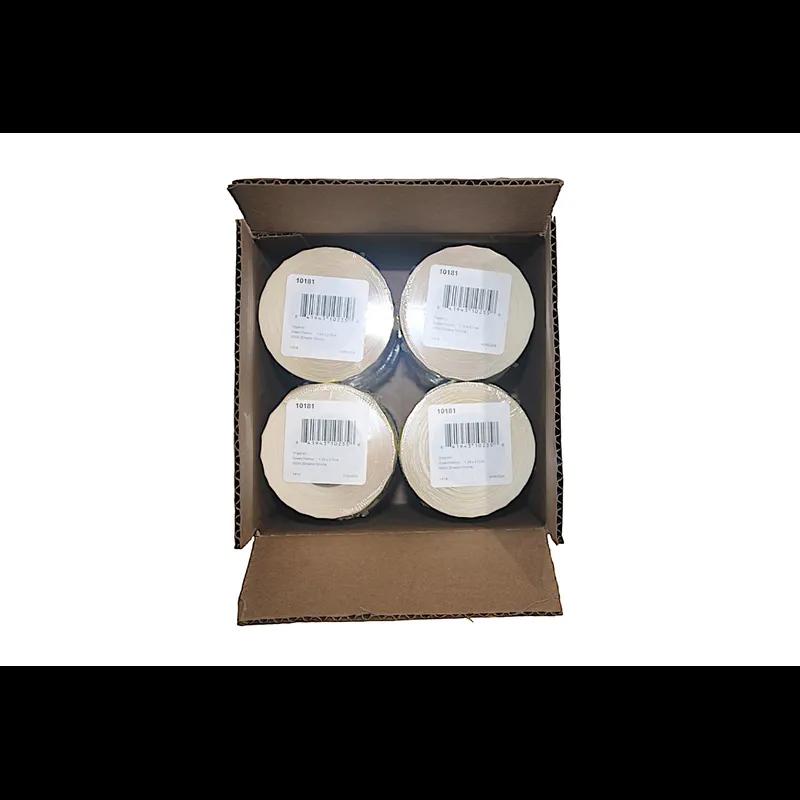 Organic Label 1.25X2 IN Yellow Oval 500/Roll