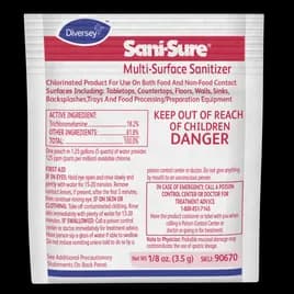 Sani-Sure® Sanitizer 0.125 FLOZ Multi Surface Powder Concentrate Kosher 12/Case