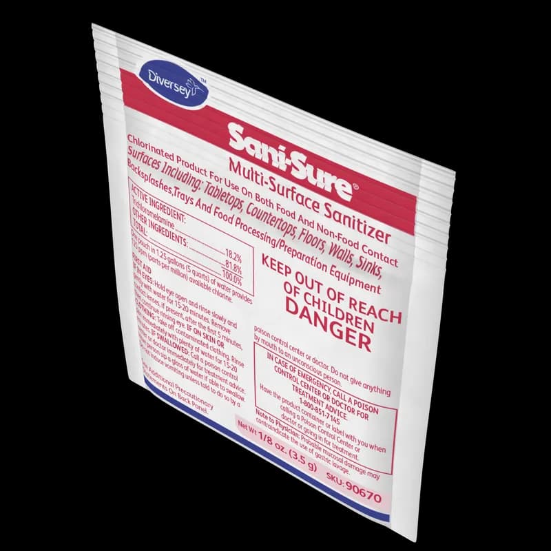 Sani-Sure® Sanitizer 0.125 FLOZ Multi Surface Powder Concentrate Kosher 12/Case