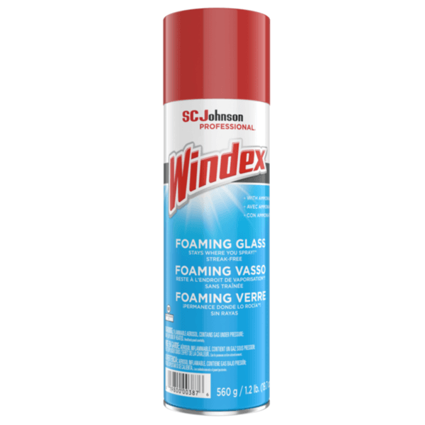 Windex® Clean Scent Window & Glass Cleaner 19.7 FLOZ Multi Surface Aerosol Ammoniated 6/Case