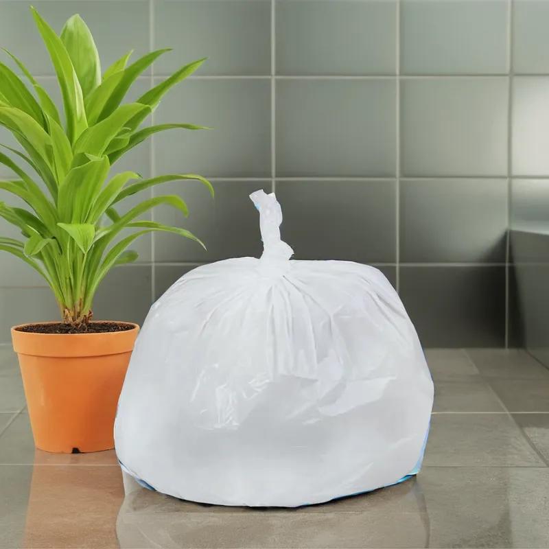 Can Liner 33X39 IN White LLDPE 0.8MIL 150/Case