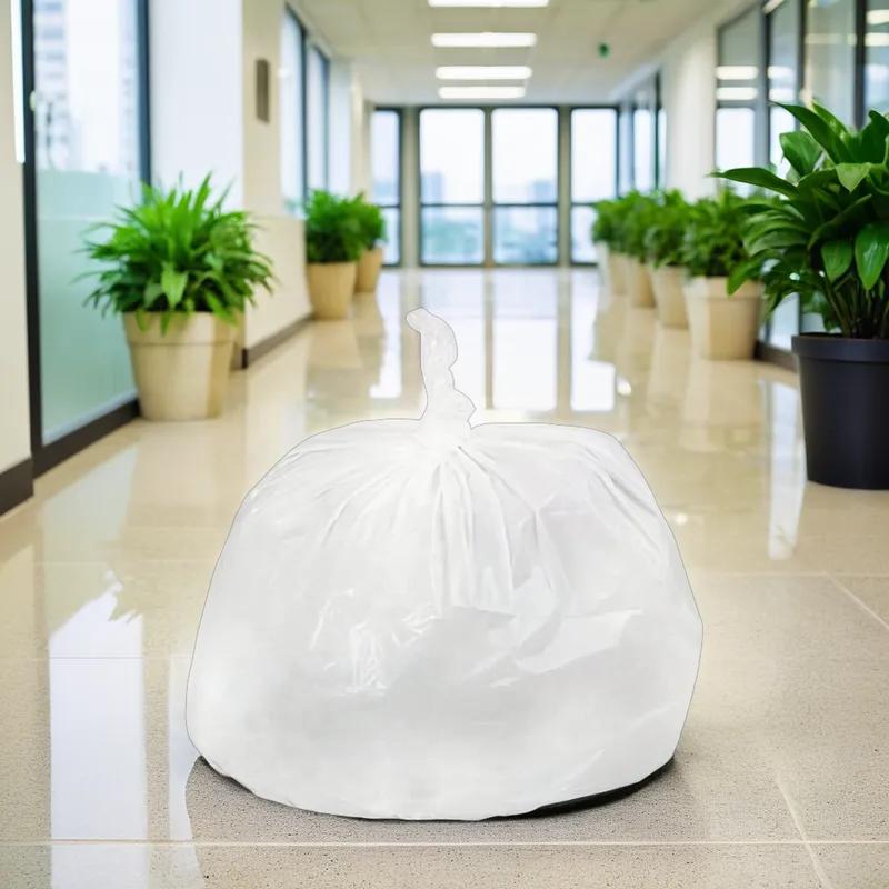 Can Liner 33X39 IN White LLDPE 0.8MIL 150/Case