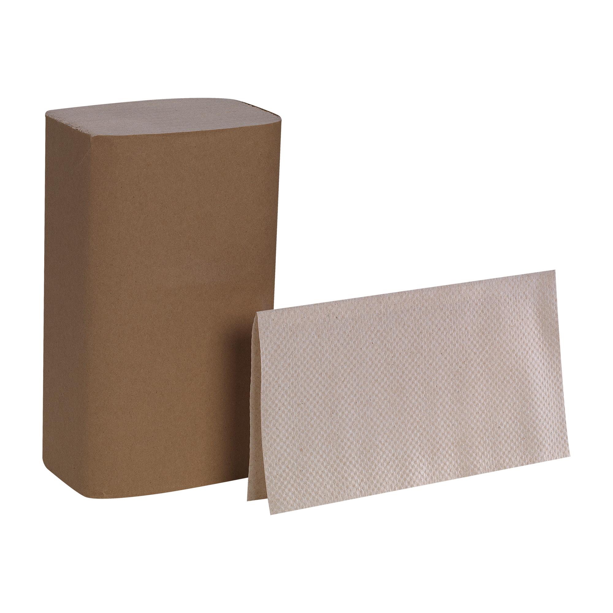 Pacific Blue Basic Envision Folded Paper Towel 9.25X10.25 IN 1PLY Kraft Single Fold EPA Indicator 250 Sheets/Pack