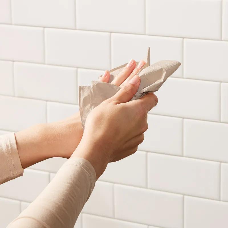 Pacific Blue Basic Envision Folded Paper Towel 9.25X10.25 IN 1PLY Kraft Single Fold EPA Indicator 250 Sheets/Pack