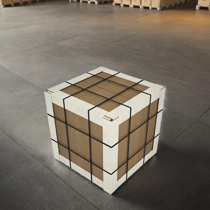 Cornerboard 3X3X48 IN White Thickness .018 1400/Skid