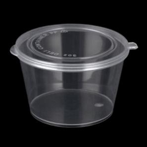 Souffle & Portion Cup Lid Combo 3 OZ PP Clear Hinged Microwave Safe 2000/Case