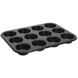 Cupcake & Muffin Pan 3 OZ 14X10.5X1.25 IN 12 Compartment Carbon Steel Non-Stick 1/Each