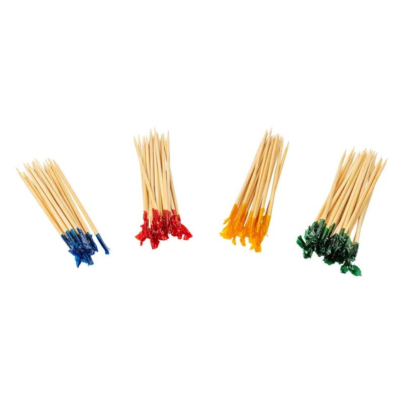 Sandwich Club Frill Pick 4 IN Bamboo Assorted 1000 Count/Pack 10 Packs/Case 10000 Count/Case