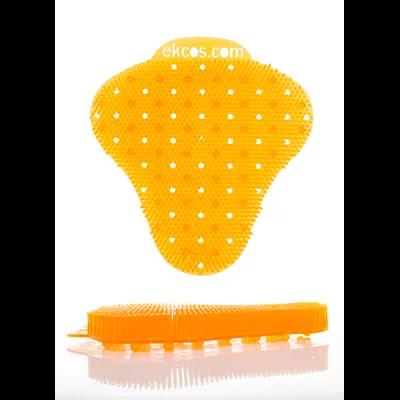Ekcos Urinal Screen Citrus Scent Orange Plastic RTU Anti-Splash 12/Case