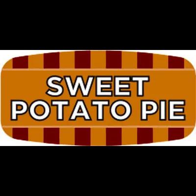 Sweet Potato Pie Label Oval 1000/Roll