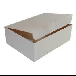Take-Out Box Hinged With Flat Lid Medium (MED) 6X8X3 IN Rice Paper Wood Natural Rectangle 100/Case
