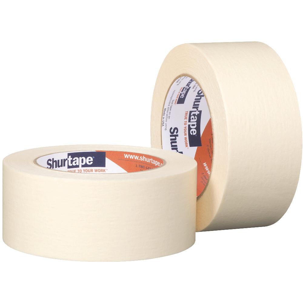 Masking Tape 0.47IN X60.1YD Natural Crepe Paper 4.2MIL Medium-High Adhesion General Purpose Grade 72/Case