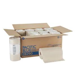 Pacific Blue Basic Household Folded Paper Towel 8.8X11 IN 2PLY Kraft EPA Indicator 250 Sheets/Pack 12 Packs/Case