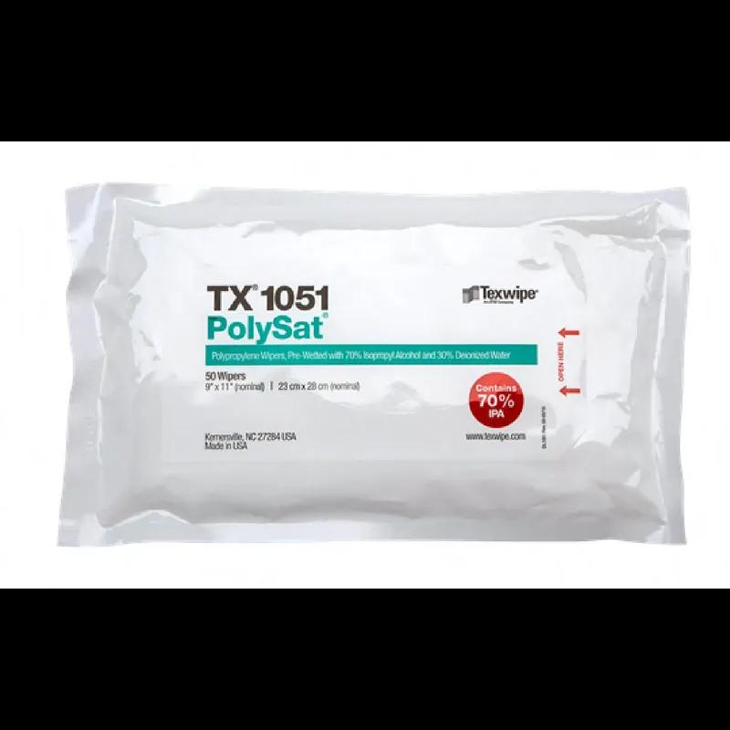 PolySat® Disinfectant 9X11 IN Wipe 70% Alcohol 50 Count/Pack 24 Packs/Case 1200 Count/Case