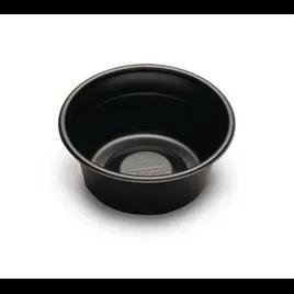 Take-Out Container Base 5 OZ PS Black Round 1000/Case
