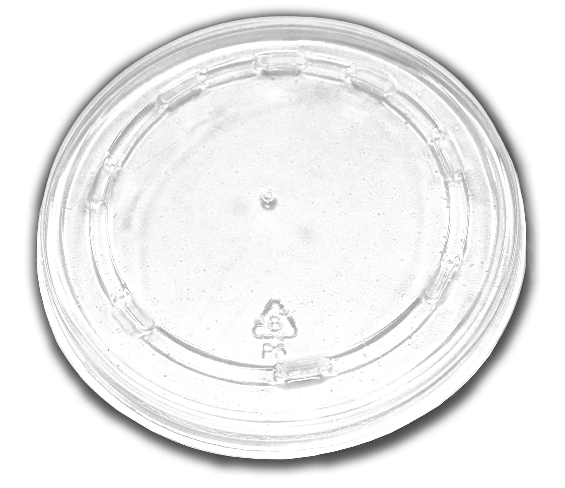 Lid Flat PS Clear For Plate Unhinged 500/Case