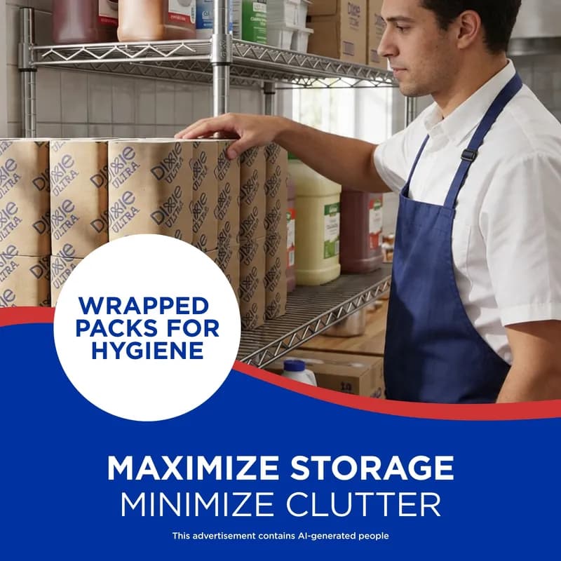 Dixie® Ultra Dispenser Napkins 9.9X6.5 IN White Paper 2PLY Single Fold 250 Count/Pack 24 Packs/Case 6000 Count/Case